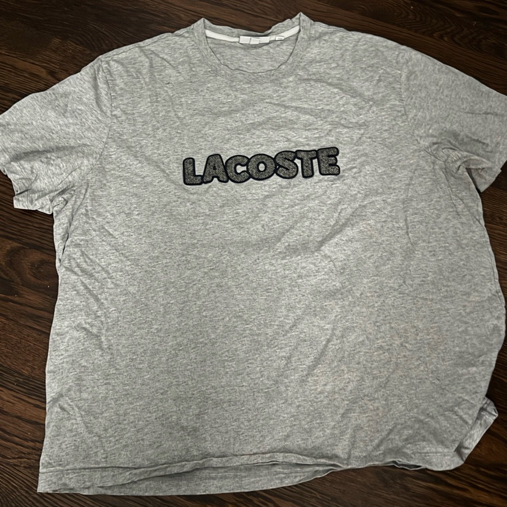 Lacoste Gray Regular Fit Tee